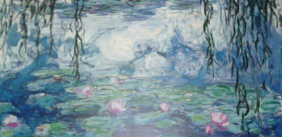 C.Monet Tavirózsák reprodukció Méret. 60 x120 cm Technika vászonnyomat.jpg