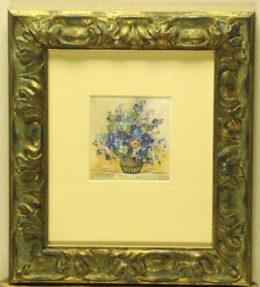 Orsovai Valéria Virágcsendélet méret 27,5 x 24,5 cm technika akryl, selyem.jpg